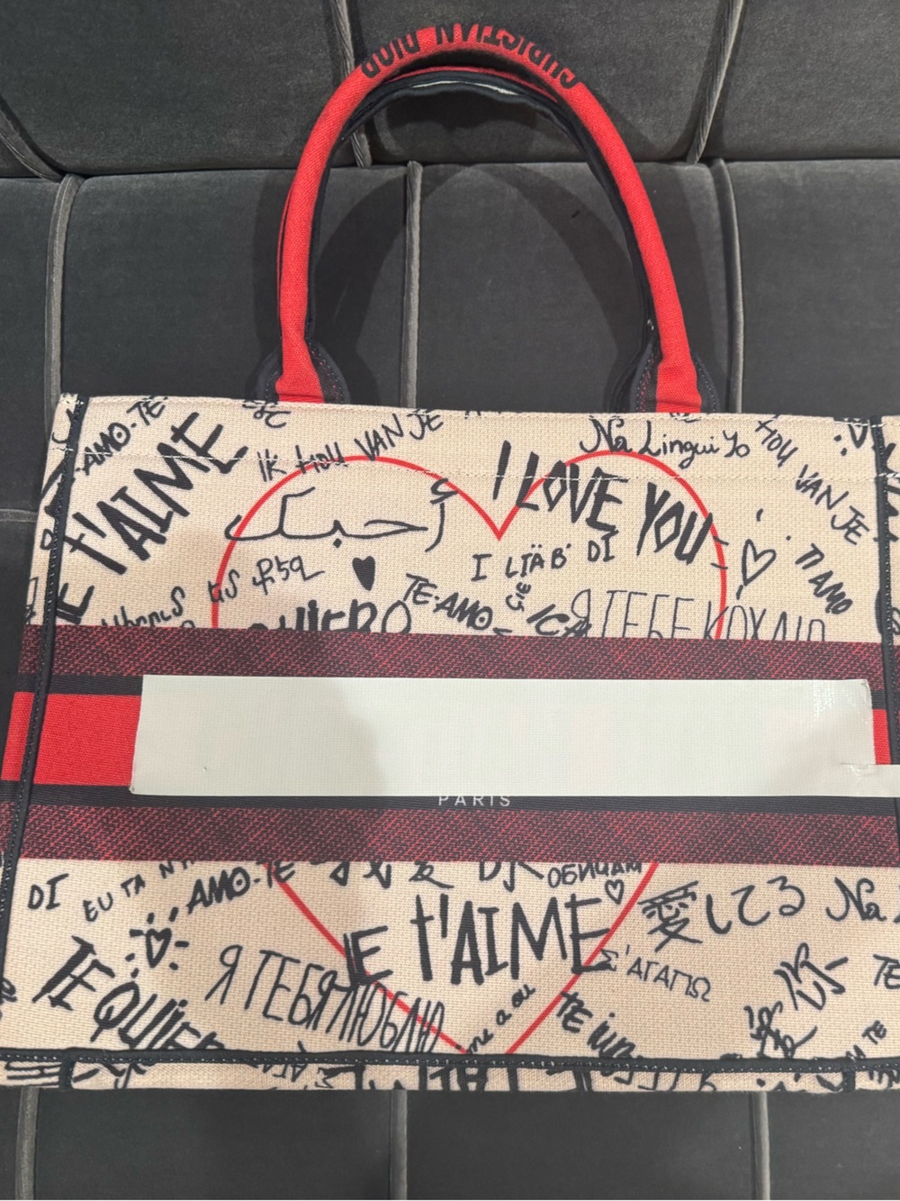 Canvas book tote